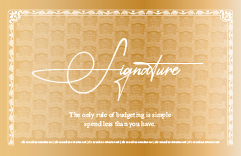 Gold Bitcoin metal card signature back artwork