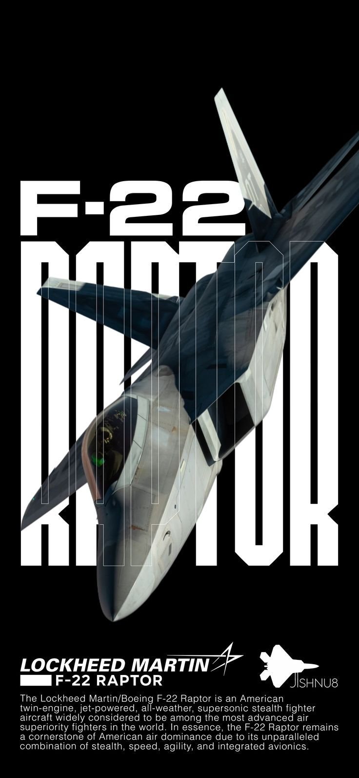 F-22 Raptor custom NFC business card Sri Lanka by Zarcon