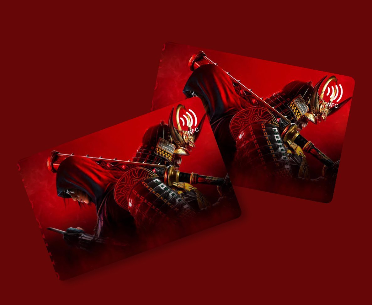 Ronin Flame custom NFC business card Sri Lanka by Zarcon