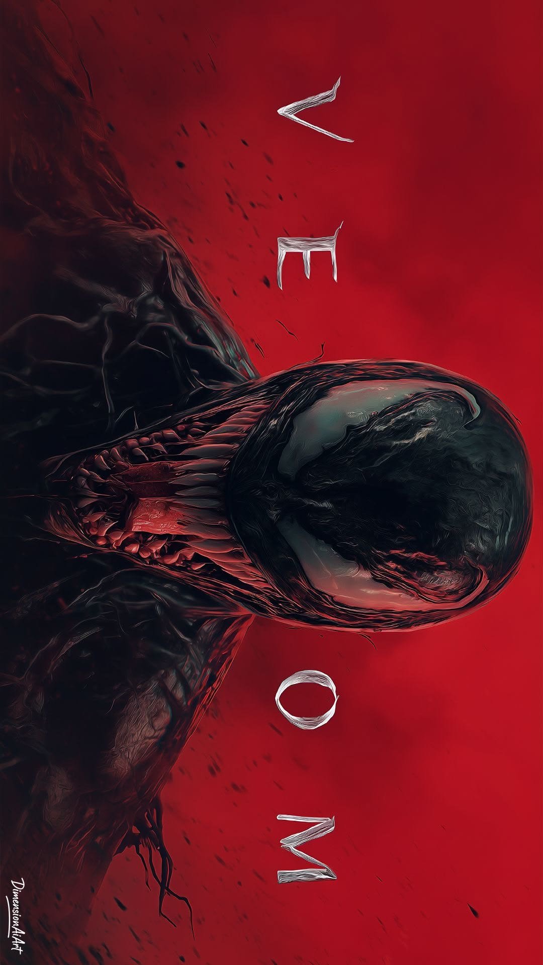 Venom Red custom NFC business card Sri Lanka by Zarcon