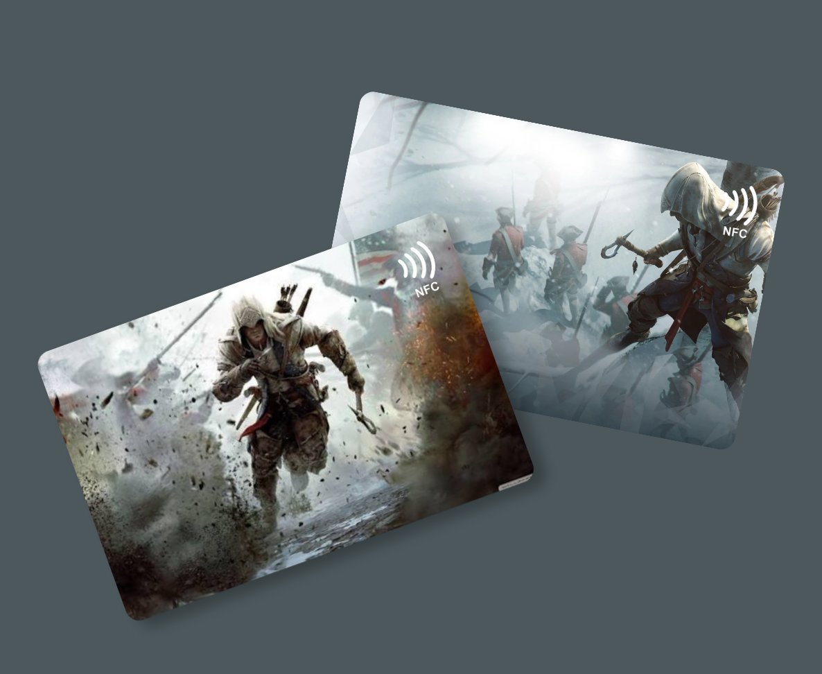 Winter Hunter custom NFC business card Sri Lanka by Zarcon